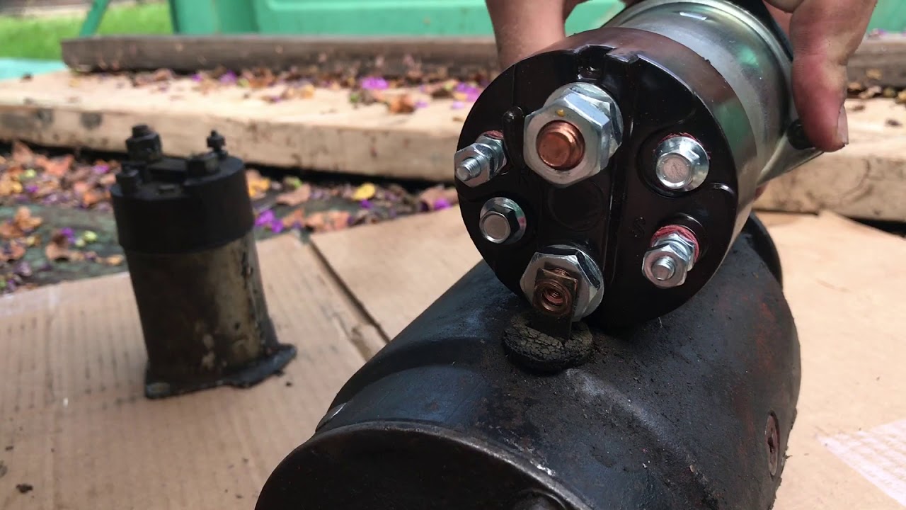 Как заменить втягивающее реле стартера! (1969 C10 292)