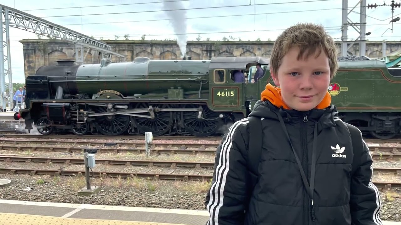 Inaugural run of LNER A4 pacific 4498 Sir Nigel Gresley. Crewe to Carlisle.