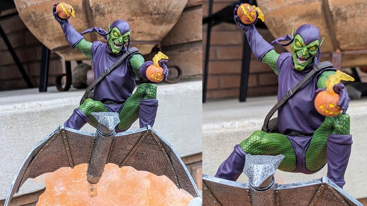 New Marvel Green Goblin deluxe Dioroma statue unboxing review Diamond Select toys