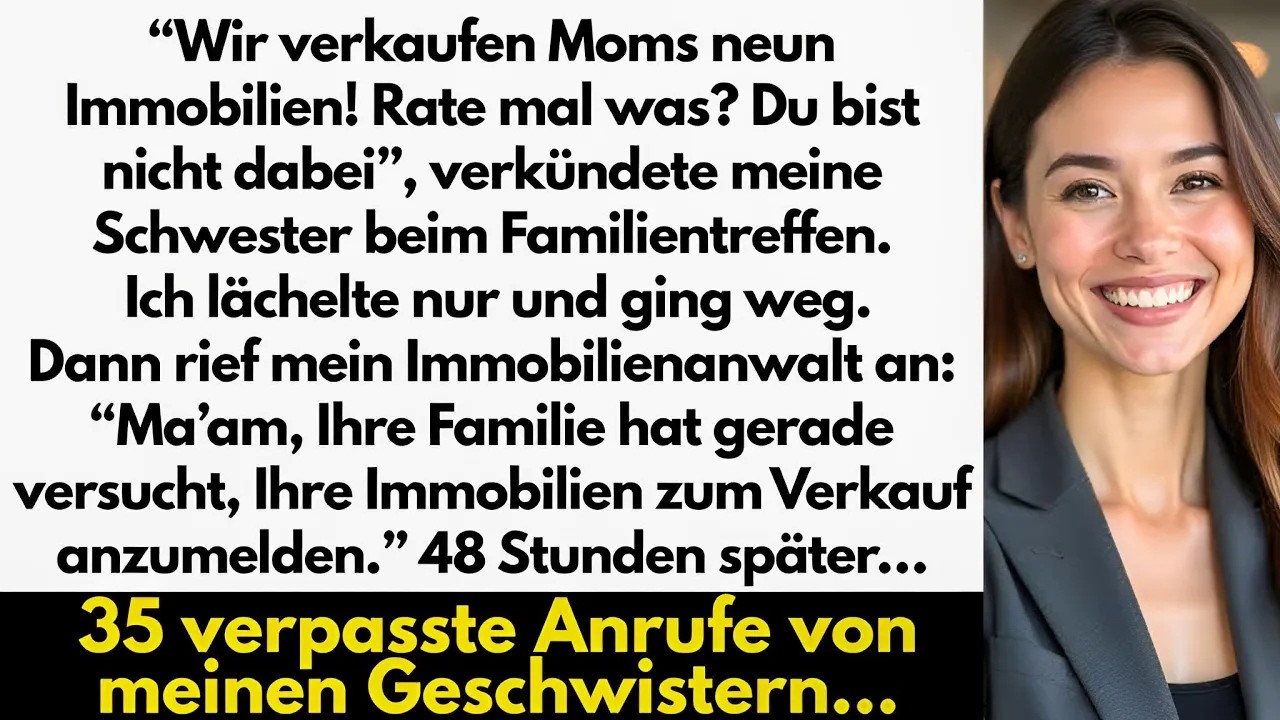 Meine Schwester Verkündete „Wir Verkaufen Moms Neun Immobilien, Aber Du Bist Nicht Dabei“ – Dann…