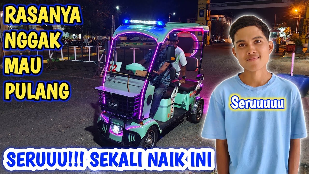 Seru-seruan NAIK SEPEDA LISTRIK DI BLANG PADANG BERSAMA TEMAN - rasanya nggak mau pulang