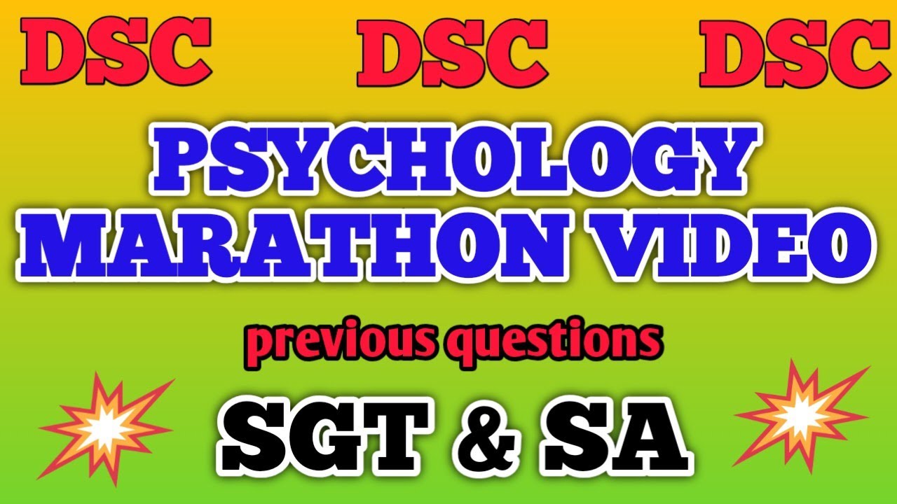 //PSYCHOLOGY MARATHON VIDEO 📖//PREVIOUS QUESTIONS 🎯