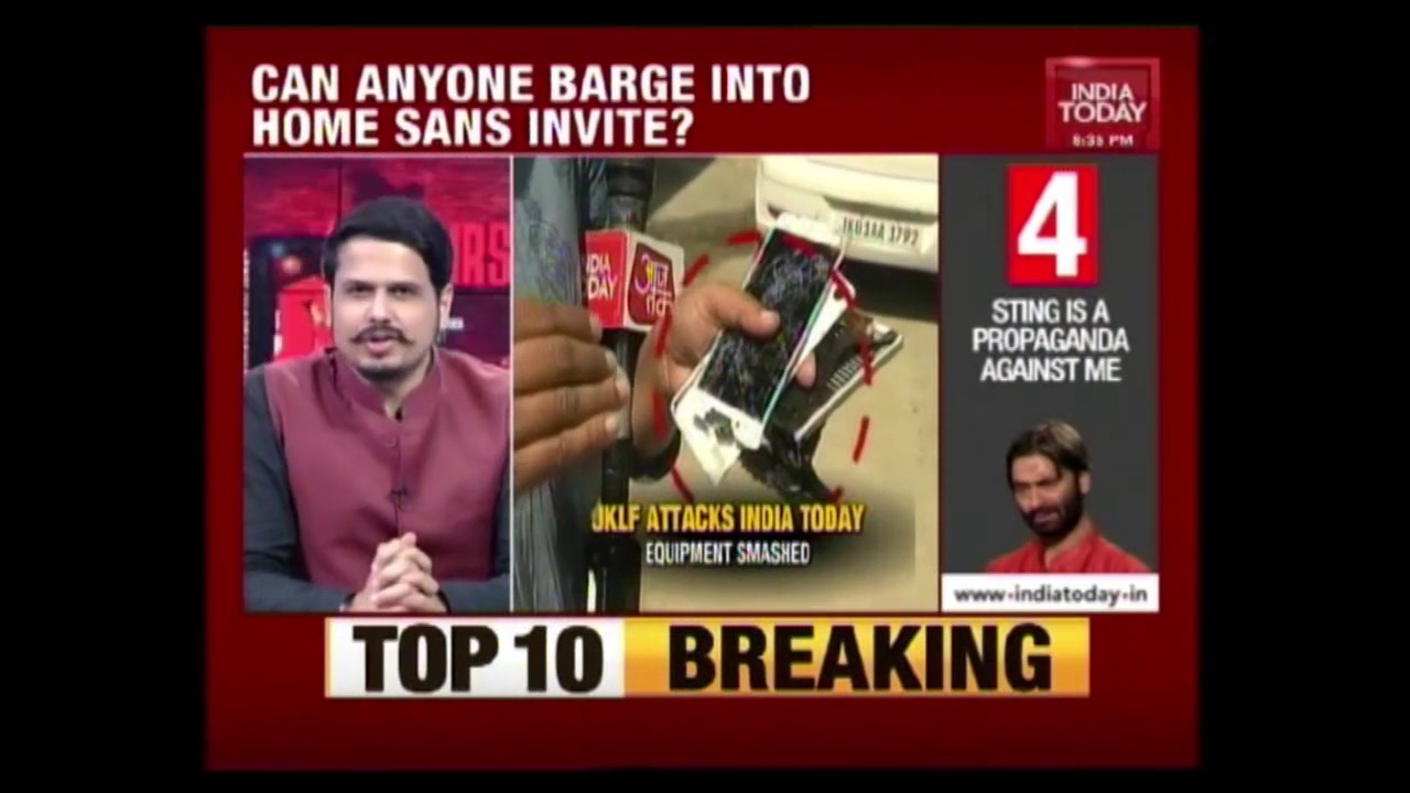 Ясин Малик совершил нападение на съемочную группу India Today TV