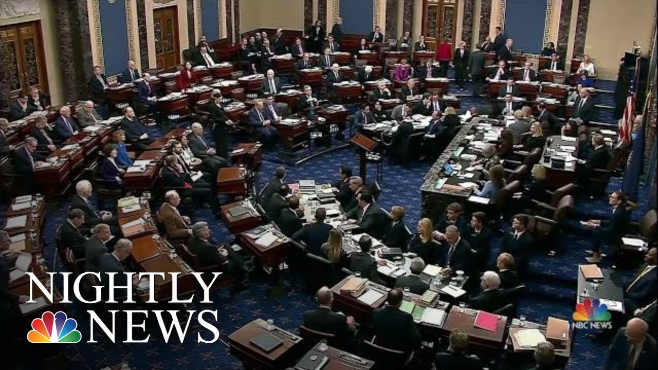Senate Republicans Reject Democrats&rsquo; Demand For New Witnesses | NBC Nightly News