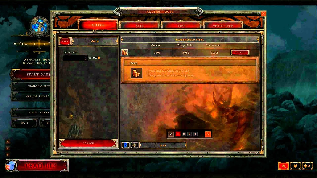 Diablo III - Auction House Annoyance