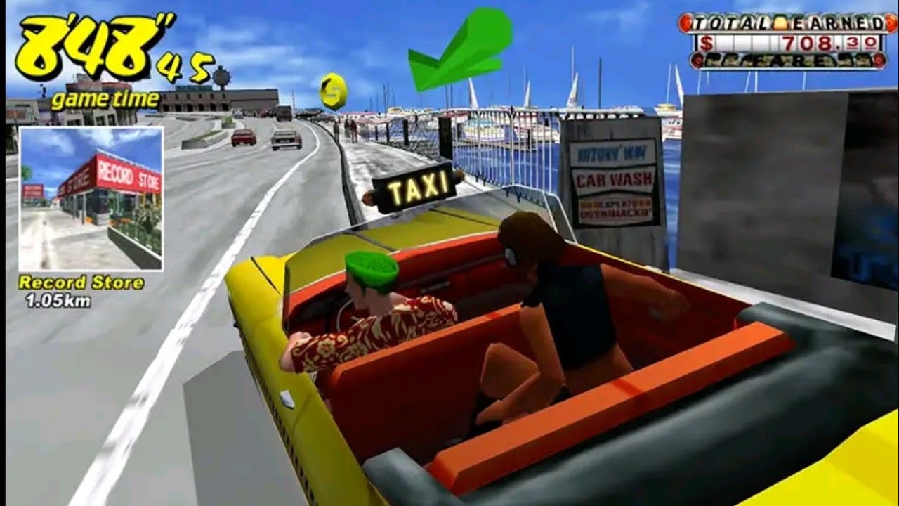 لعبة سائق التكسي المجنون#2 || لعبة سيارة التكسي الاجرة crazy taxi