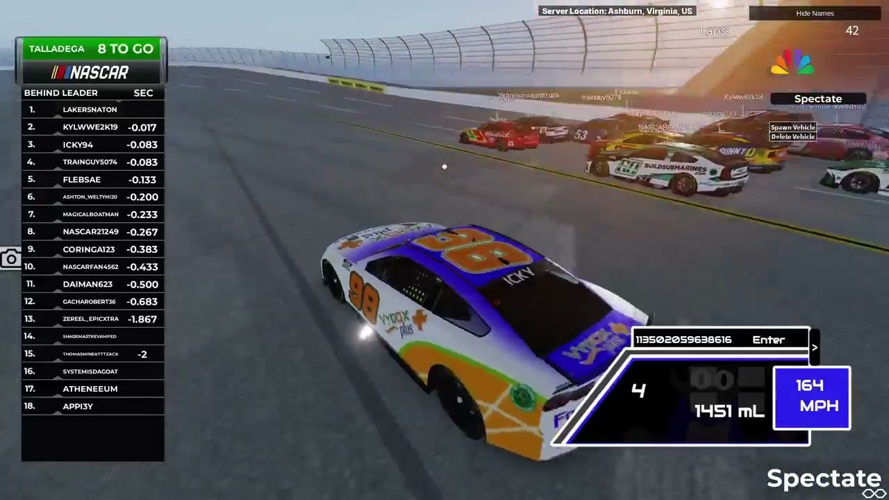 GM Talledega Gen 7 last 12 laps