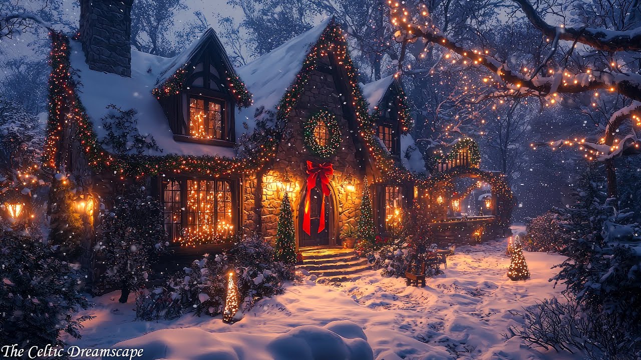 Celtic Christmas Dreams:Cozy Nights in a Snowy Forest Retreat ❄️Celtic Medieval Music for Deep Sleep