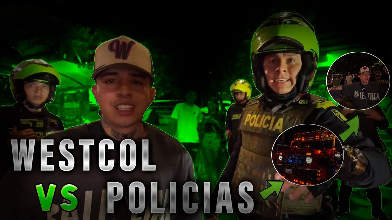 IRL POR MEDELLIN EN CHIVA | WESTCOL VS POLICIAS 🚨