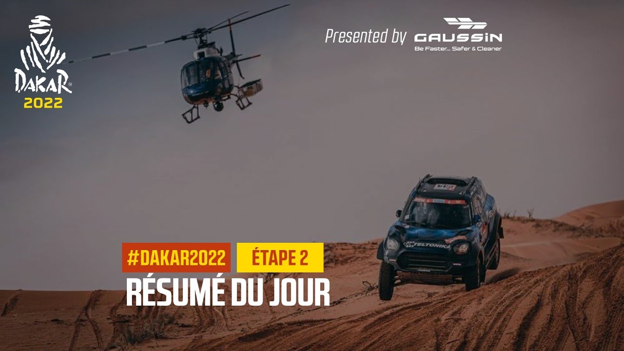 Le r&eacute;sum&eacute; du jour pr&eacute;sent&eacute; par Gaussin - &Eacute;tape 2 - #Dakar2022