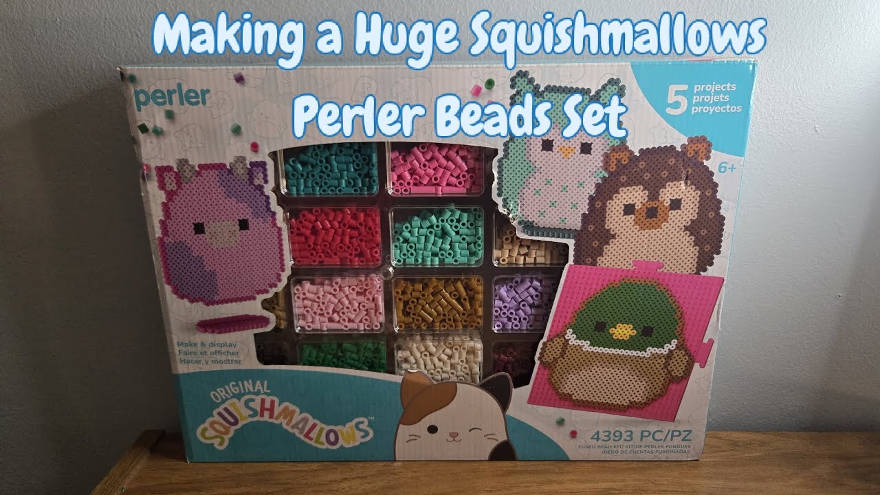 Making a Huge Squishmallows Perler Beads Set