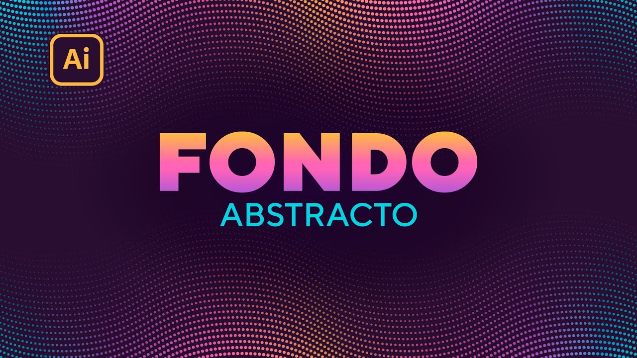 Adobe Illustrator para principiantes: Cómo hacer un fondo ABSTRACTO | Puntos de COLORES