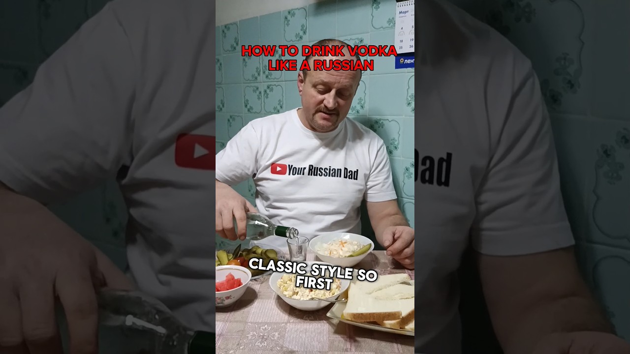 how to drink vodka like a Russian #russia #vodka