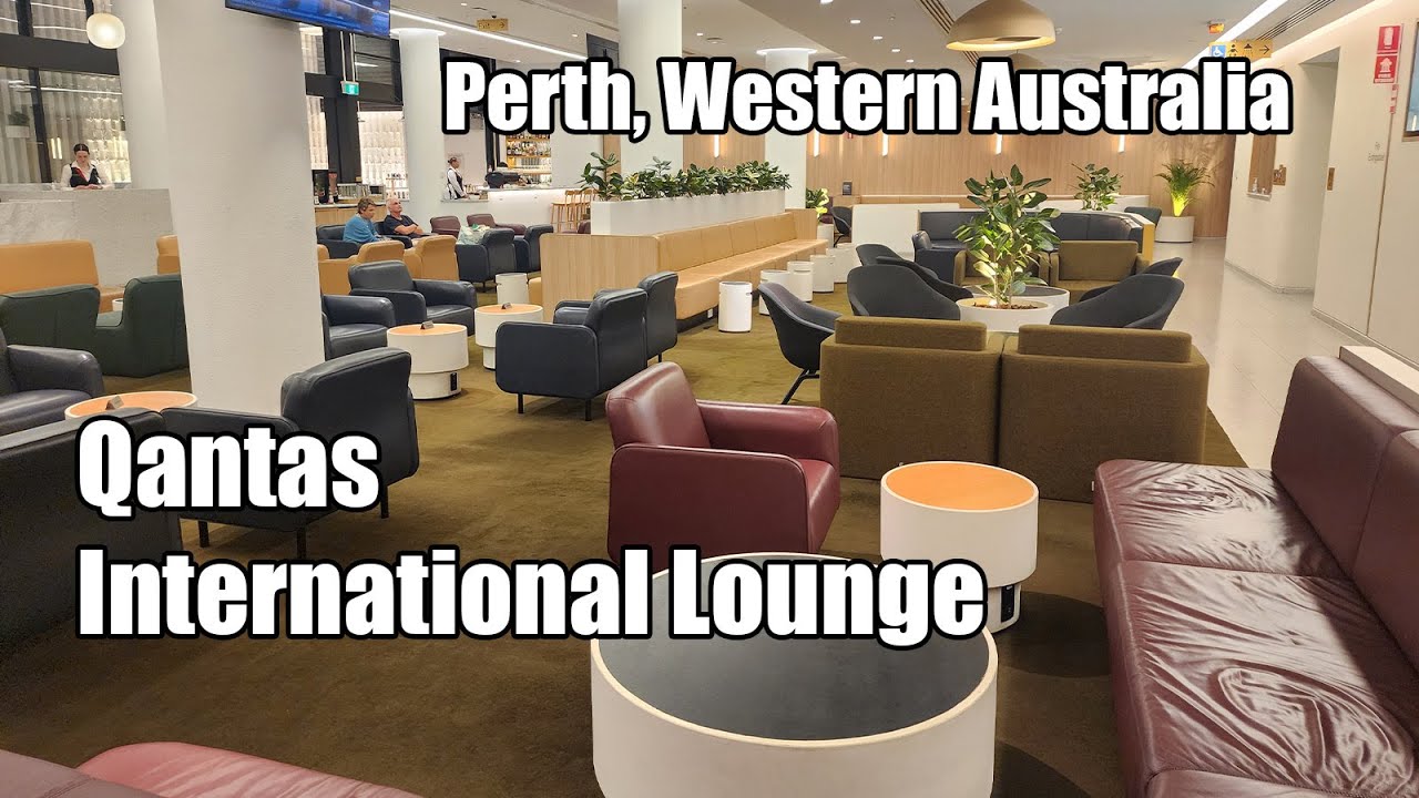 Qantas International Lounge Perth Review 4K