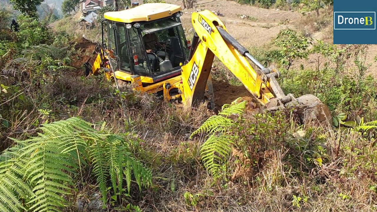Narrow Hilly Road For Forest-JCB Backhoe Loader-Backhoe Video