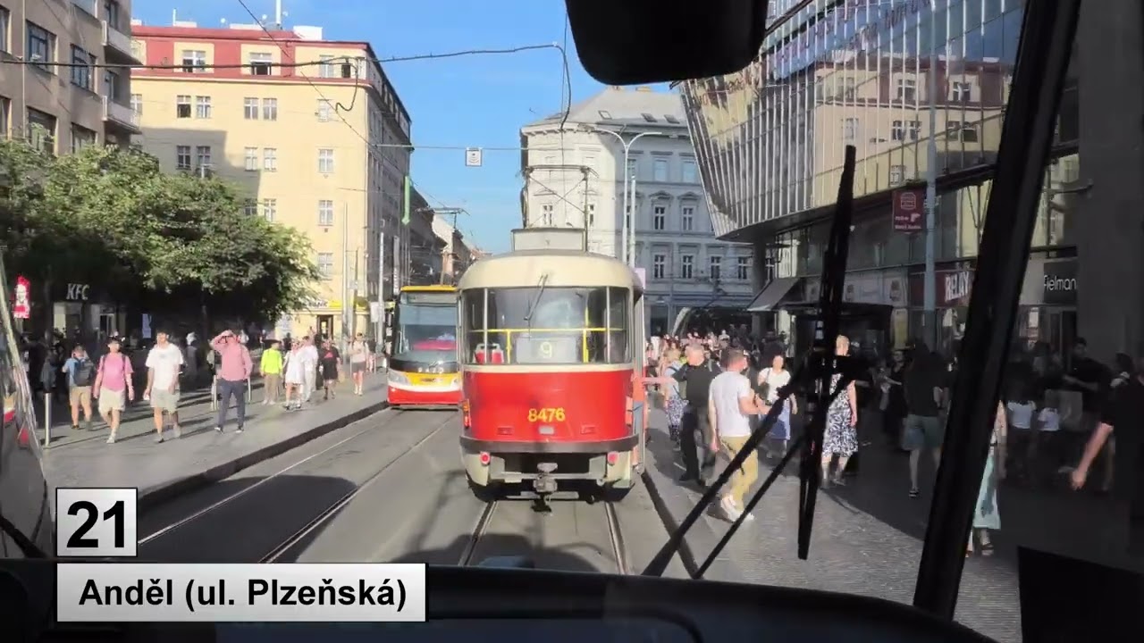 Tramvaje Praha 2025 Linka 21