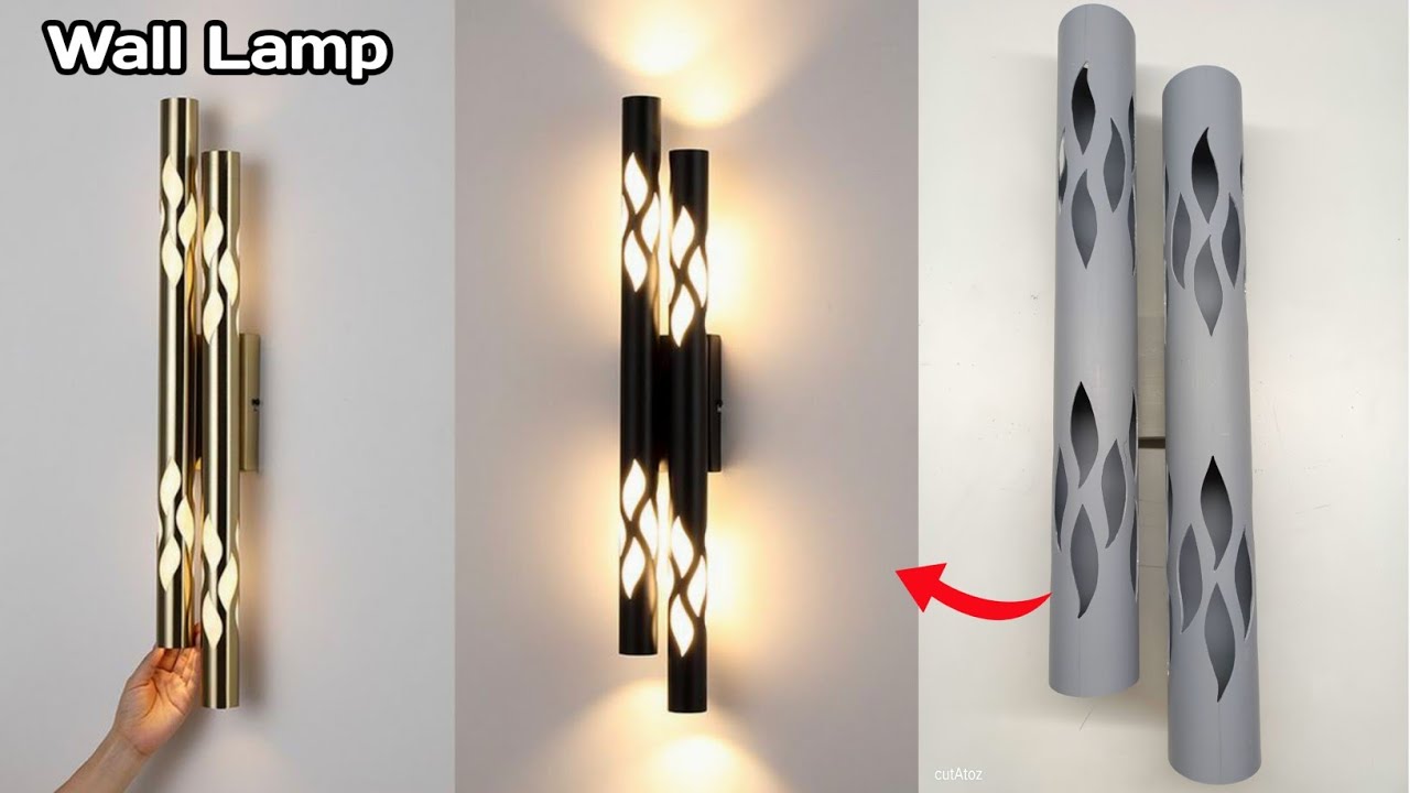 How to make a Wall Lamp from PVC PIPE