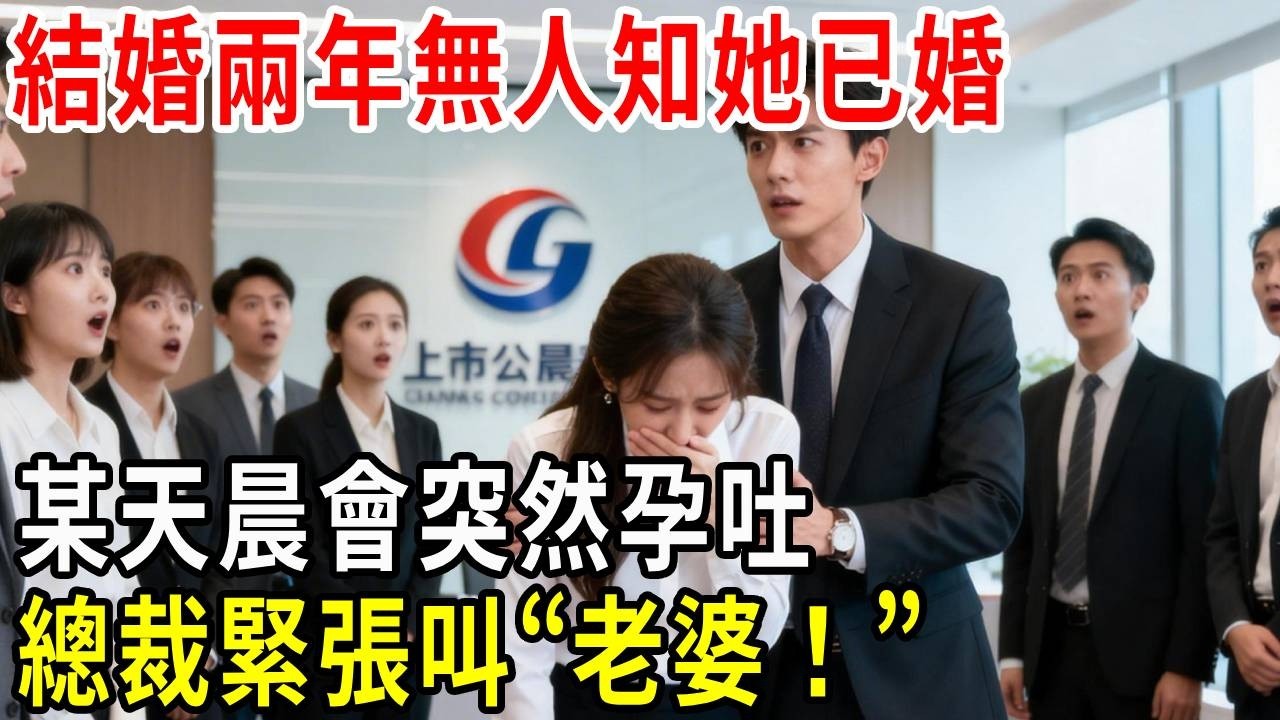 結婚兩年無人知她已婚，某天公司晨會突然孕吐，總裁緊張叫“老婆！”，整個集團瞬間炸了！ #閃婚#情感故事 #霸道總裁 #婚姻#都市愛情 #先婚後愛 #霸道總裁 #灰姑娘#爽文 #婚姻
