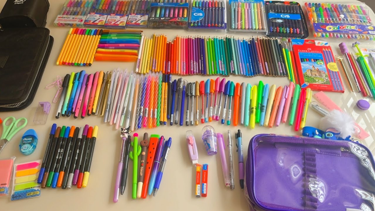 💞 Organizando meu estojo 2025 🌹7ºano🌹 #material #materialescolar #materialescolar2025 #vlog #escola