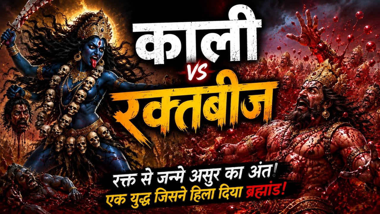 मां काली Vs रक्तबीज | Goddess Kali vs Raktabeej: The Untold Story of Fierce Battle of Good vs Evil