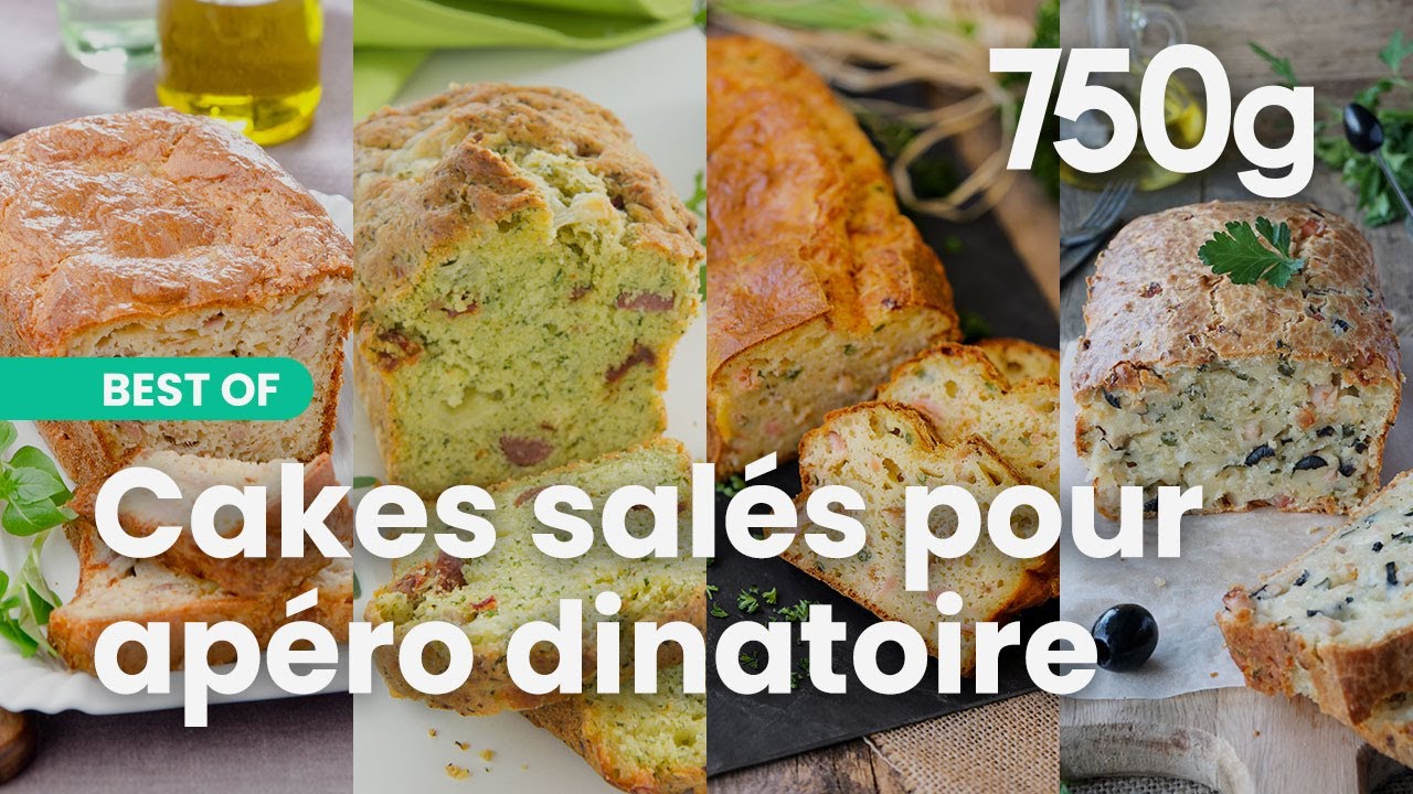 Les 4 meilleures recettes de cakes salés de Chef Damien pour un apéro dinatoire !