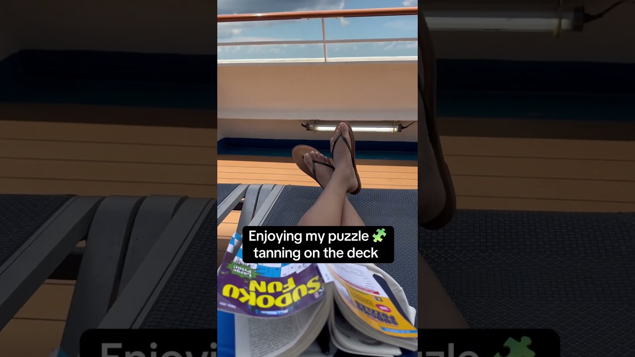 So many times I dozed off, doing a good puzzle 🧩 and enjoying the peace and quiet 🤫 #bahamas