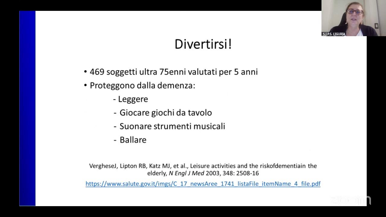 Le problematiche psicologiche dell'invecchiamento e il ruolo dell'attività motoria.Antonio Scuglia