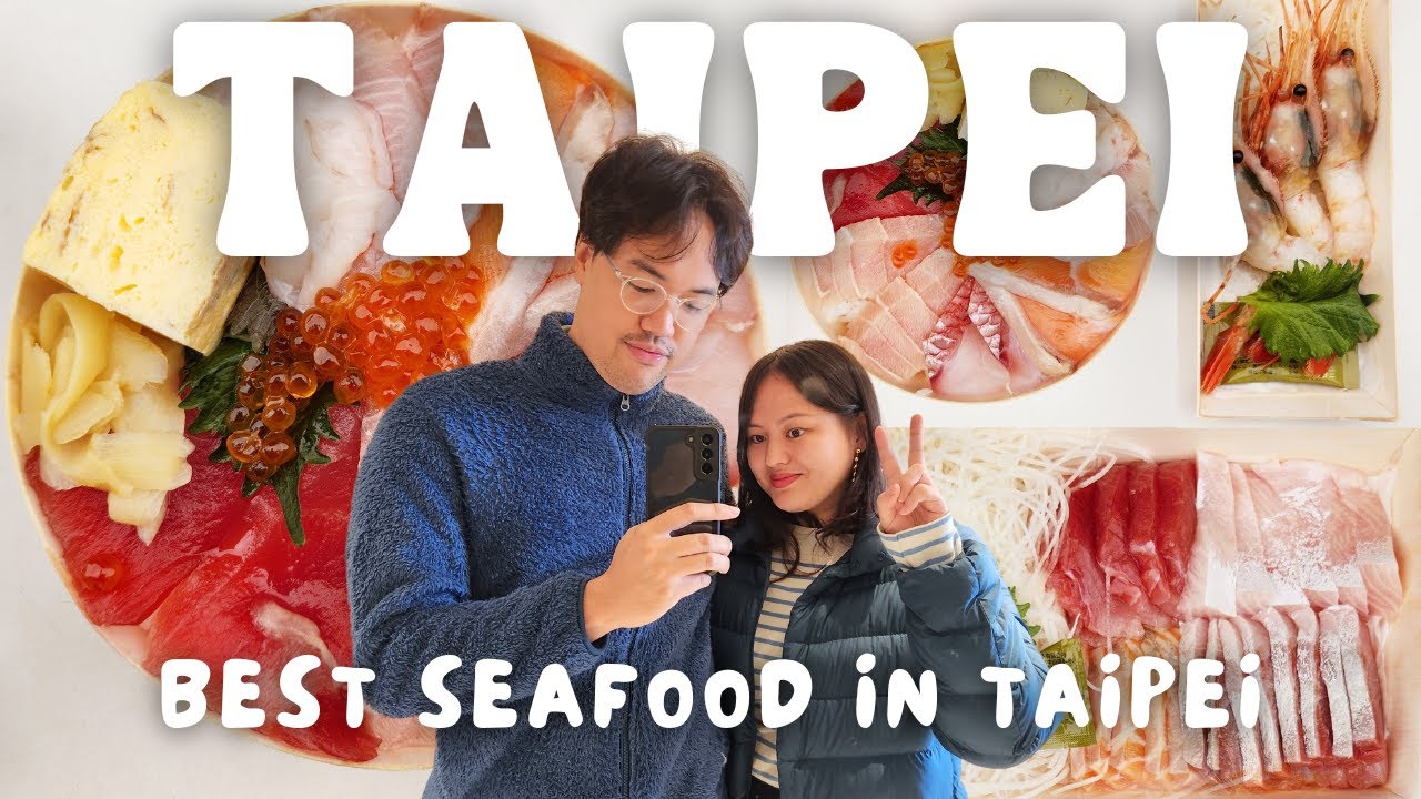Taipei Vlog 🇹🇼 Best Seafood in Taiwan, Addiction Aquatic Development, Taiwan Sushi Market 上引水產