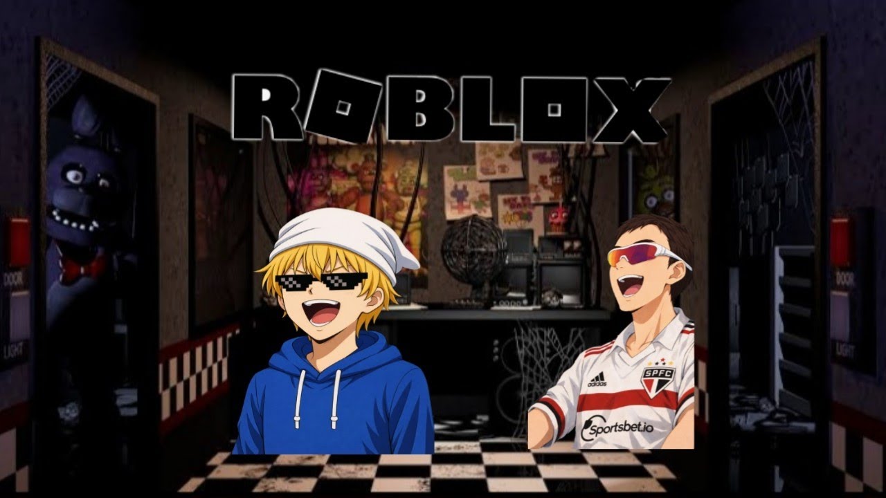 2 ABESTADOS VOLTARAM LOGO EM FNAF KKKK. Jogo: Fnaf Coop (Roblox)