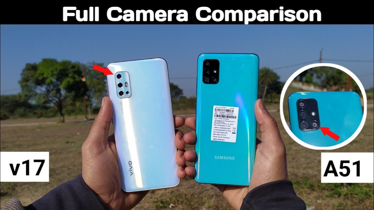 Samsung A51 vs Vivo v17 - Full Camera Comparison #48vs48MP