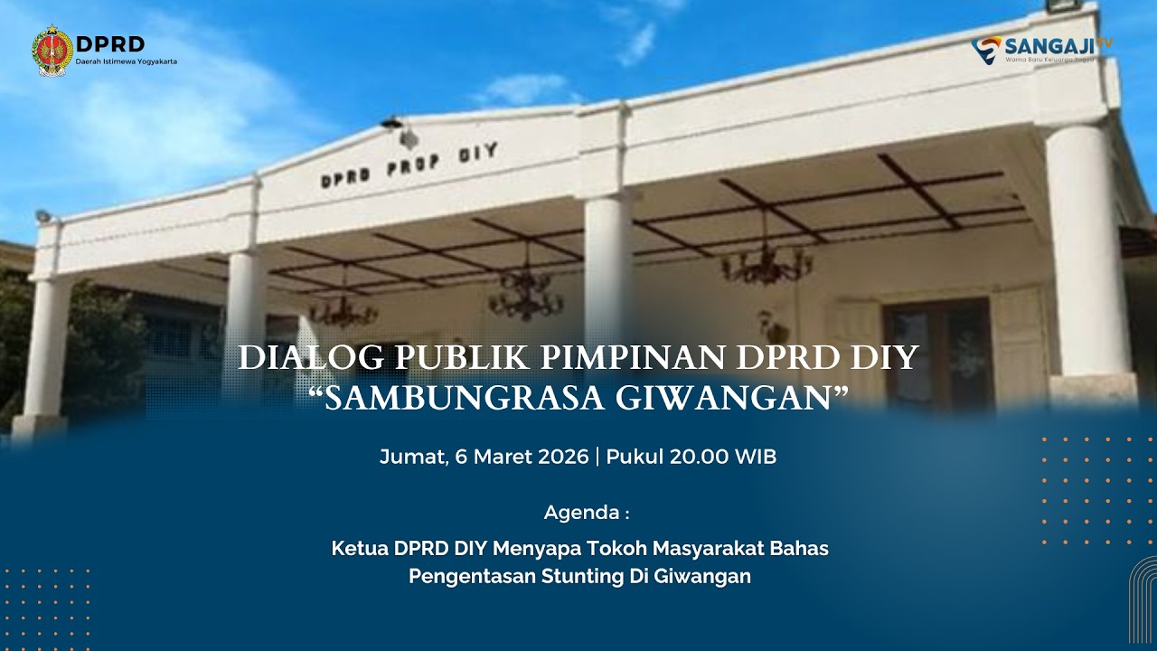 🔴 DIALOG PUBLIK PIMPINAN DPRD DIY 