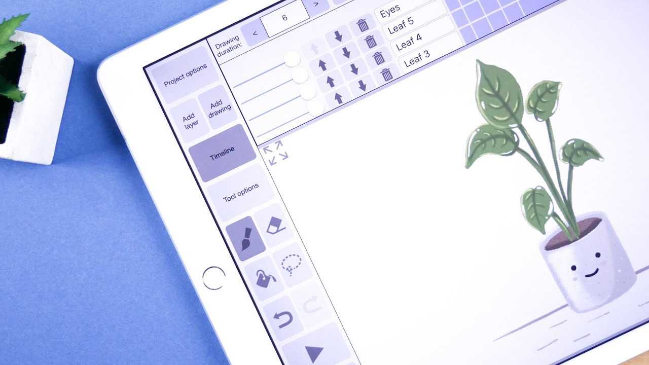 Plant Animation on iPad pro with Procreate and Roughanimator