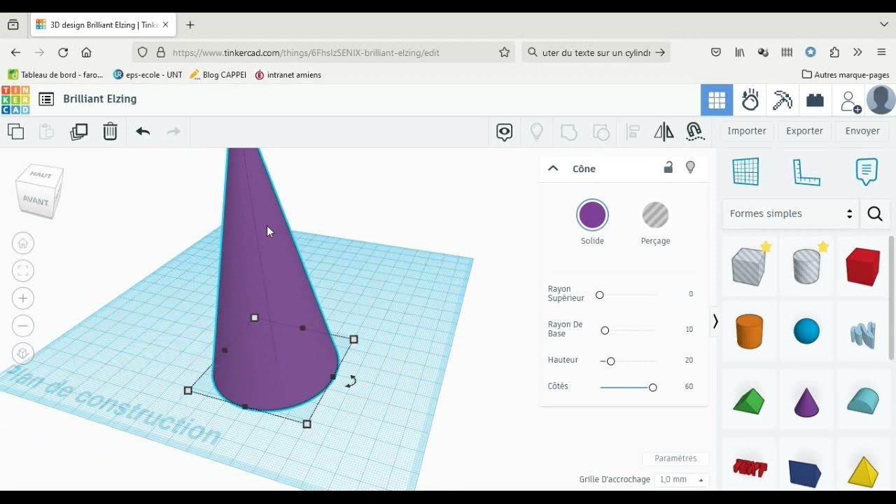 Tuto Tinkercad - Tasse