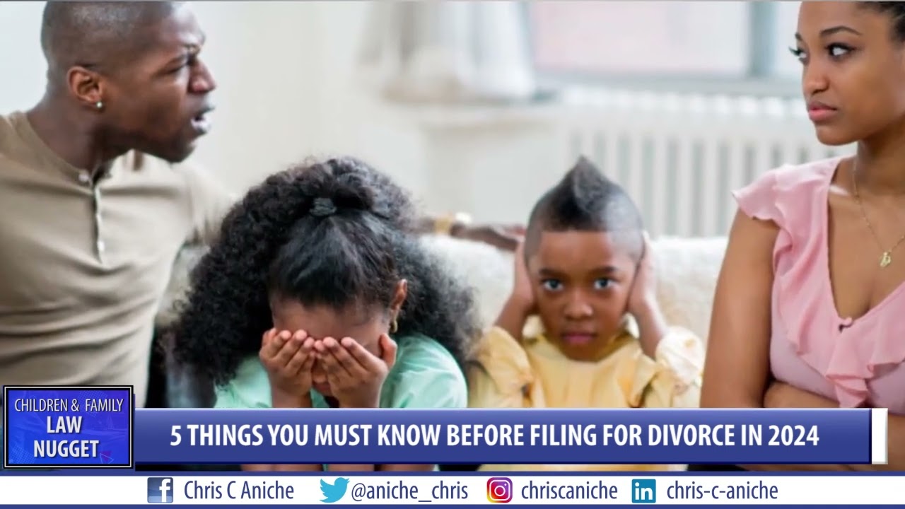 5 Things You Must Know Before Filing for Divorce in 2024