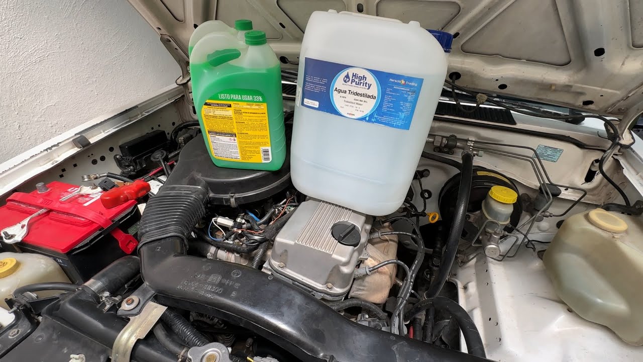 Cómo cambiar refrigerante, limpiar y quitar oxido y sarro del radiador en la nissan D21