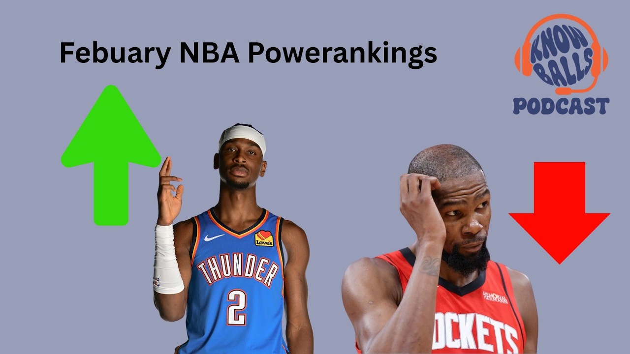 NBA February Power Rankings Top 10. NBA Podcast