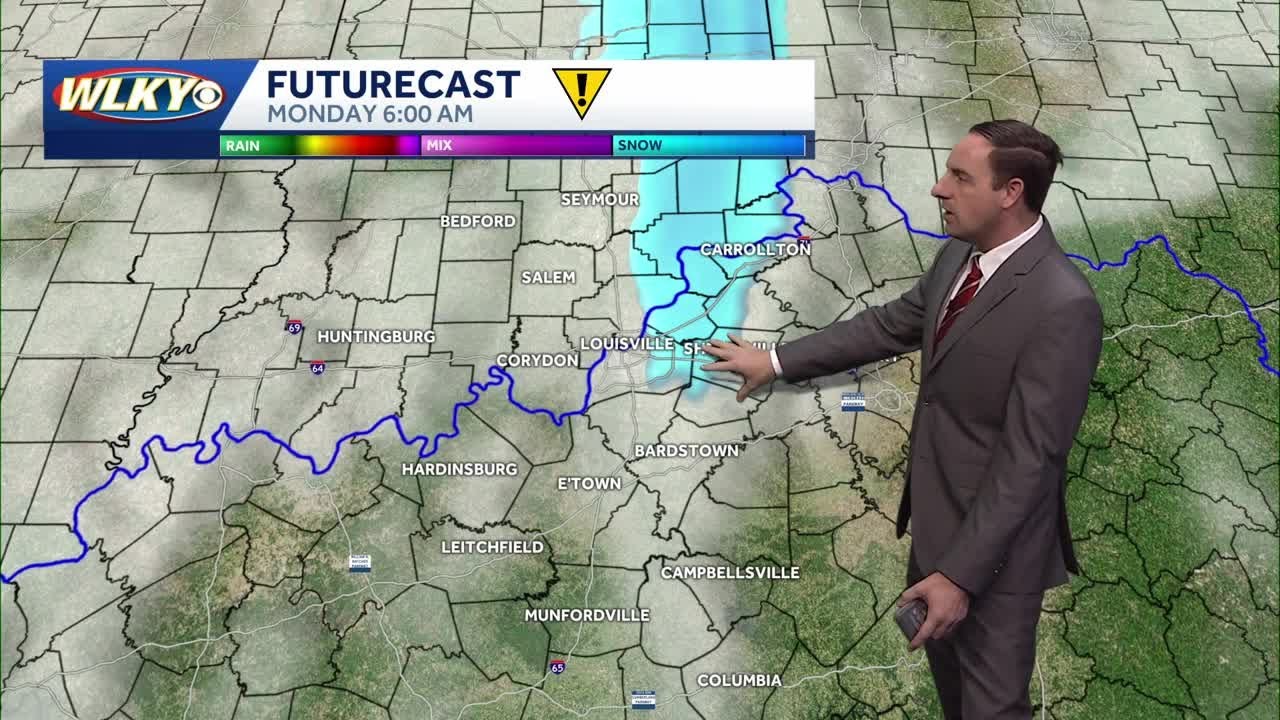 Some flurries/snow showers tonight into Monday morning