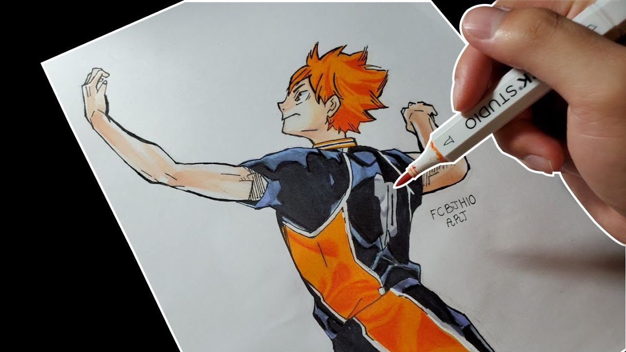 How to Draw Hinata Shoyo from Haikyuu!!