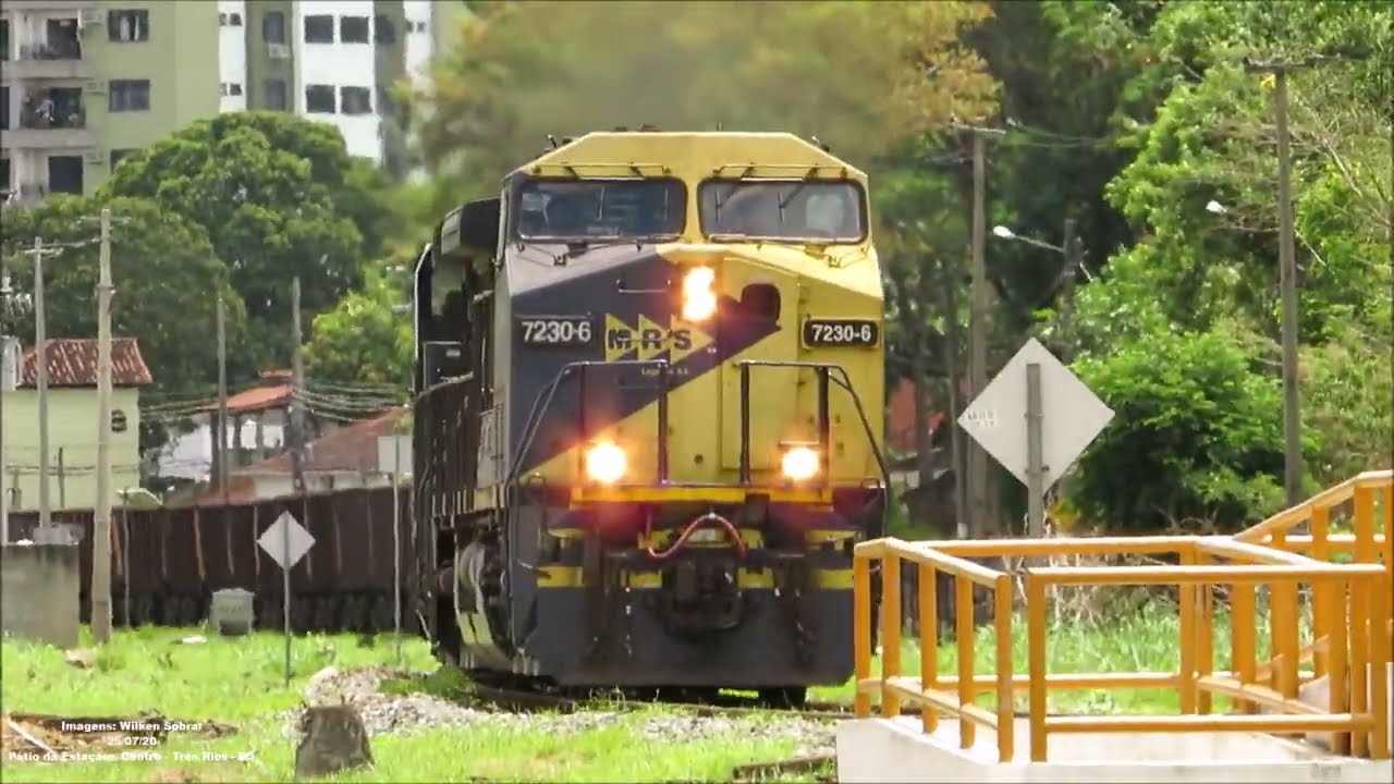 MRS - GE AC44i #7230-6 e #7234-9 minério vazio prefixo NGF 0649