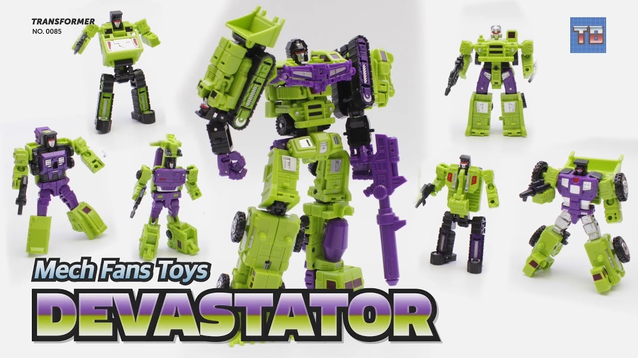 Transformer Mech Fans Toys DEVASTATOR! (KO version of DX9 Devastator) Robot Video Review!