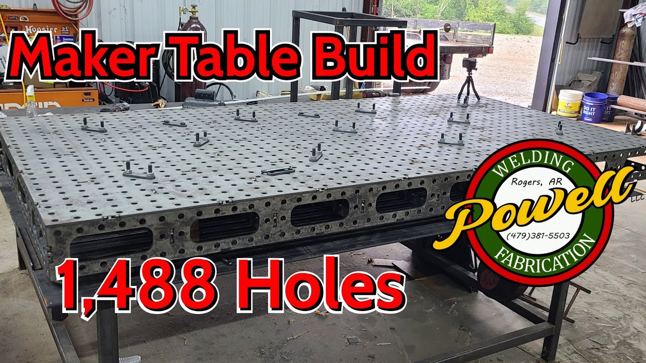 DIY Welding table using a Shop Sabre CNC (Maker Table Files)