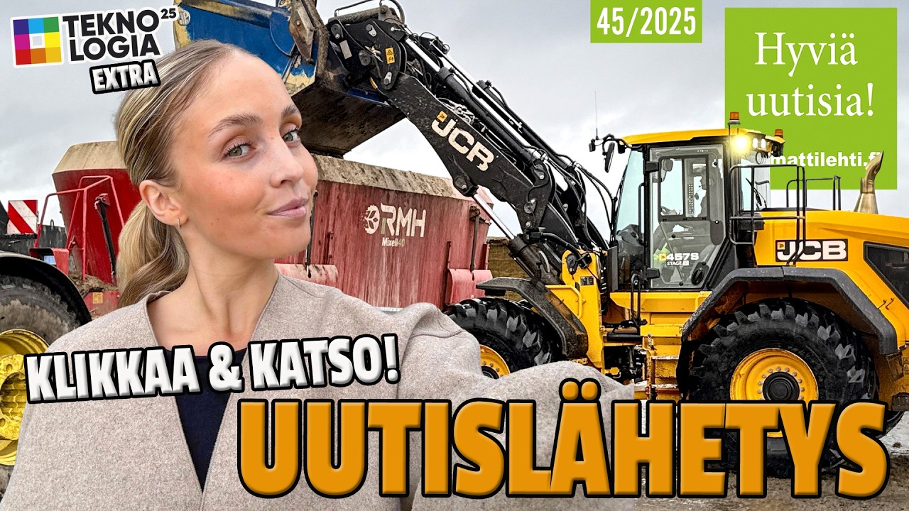 Hyviä uutisia! 45/2025 – Maarakennus, kuljetus ja metsäala ajankohtaisina!