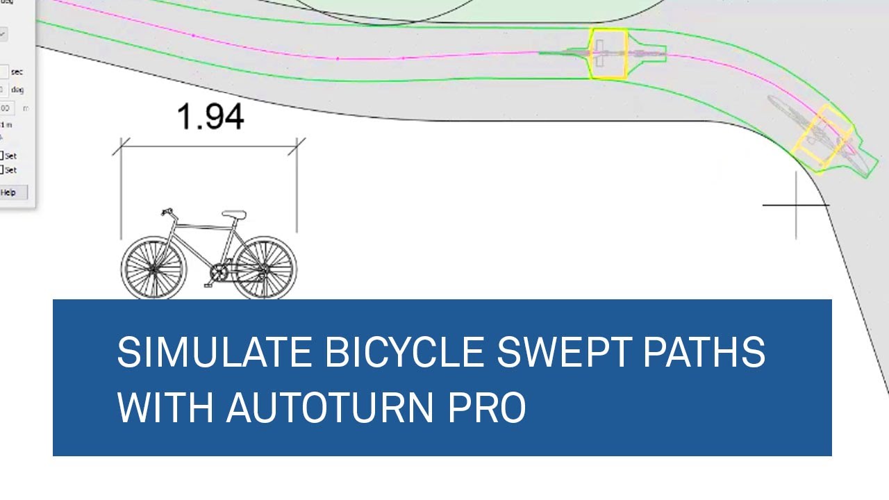 How to Simulate Bicycle Swept Paths with AutoTURN Pro