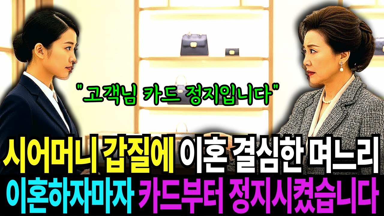 시어머니-갑질에-지쳐-이혼을-결심한-며느리_-이혼-직후-시어머니에게-맡긴-카드를-정지-