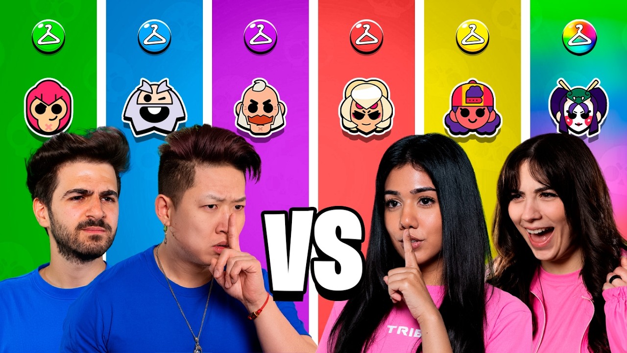 Игра в стрельбу между мальчиками и девочками в Brawl Stars!