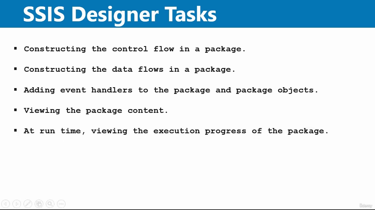 20. SSIS Designer