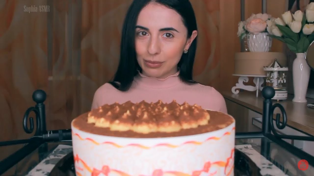 Тирамису! EATING CAKE ASMR 🍰 Итинг, кушаю торт. АСМР (Перфоратор на фоне!)