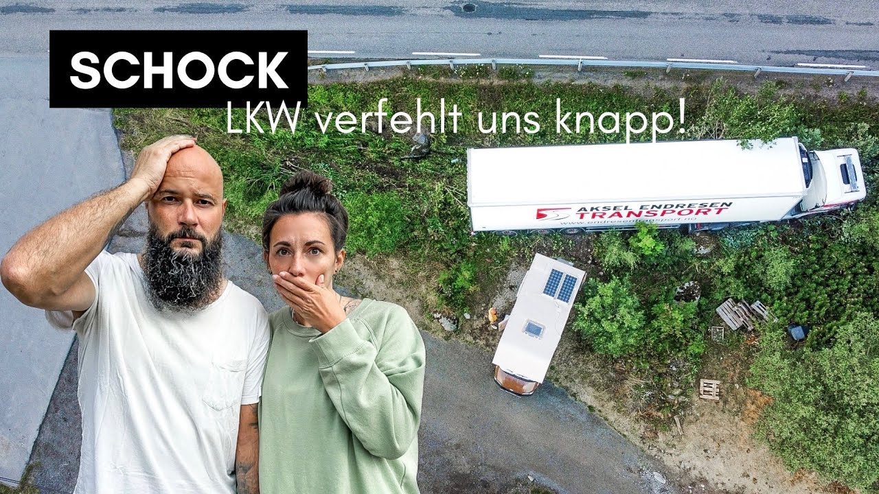 DAS hätte FURCHTBAR ausgehen können! | Unfall in Norwegen 🚛 | Vanlife auf den Lofoten 🇳🇴