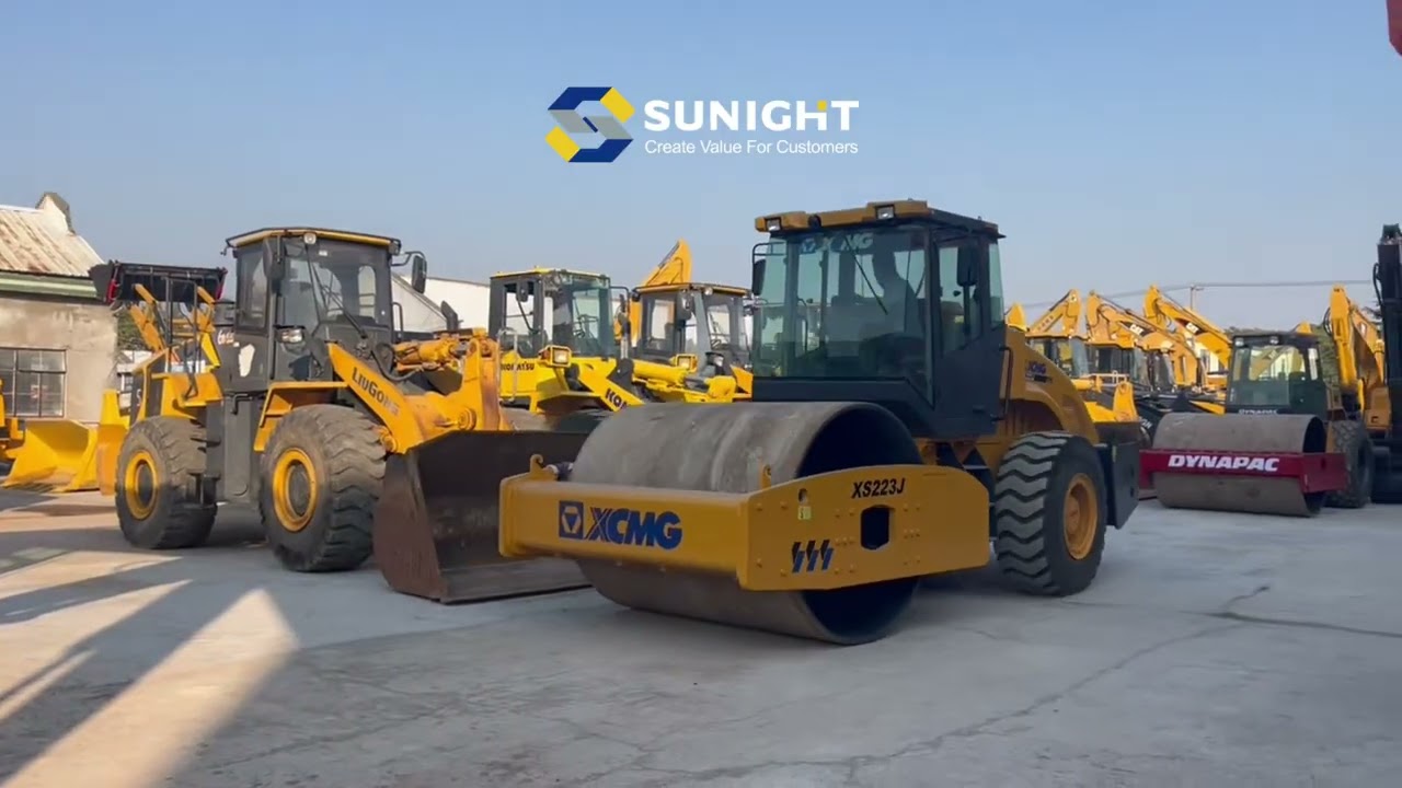 Used XCMG Road Roller XS223JE2023 Year, Working Hours: 488H