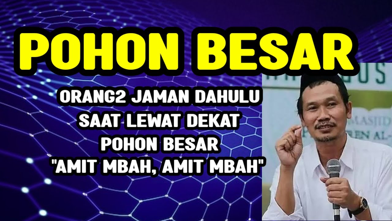 GUS BAHA. Pohon besar. 